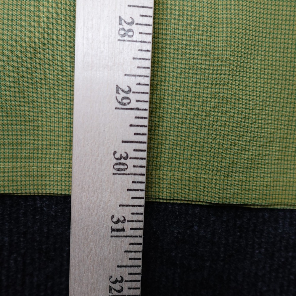 Bugatchi Uomo Button Down Micro Check Mens L Green - image 7